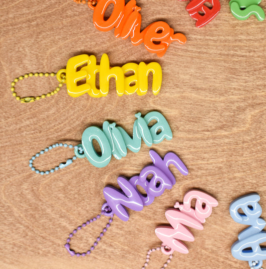 Personalised 3D Printed Name Keychain