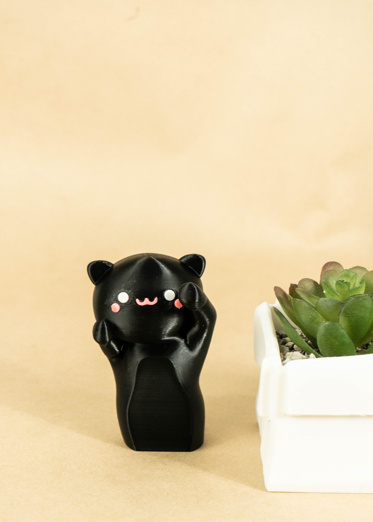 Kawaii Cat with a Planter Box