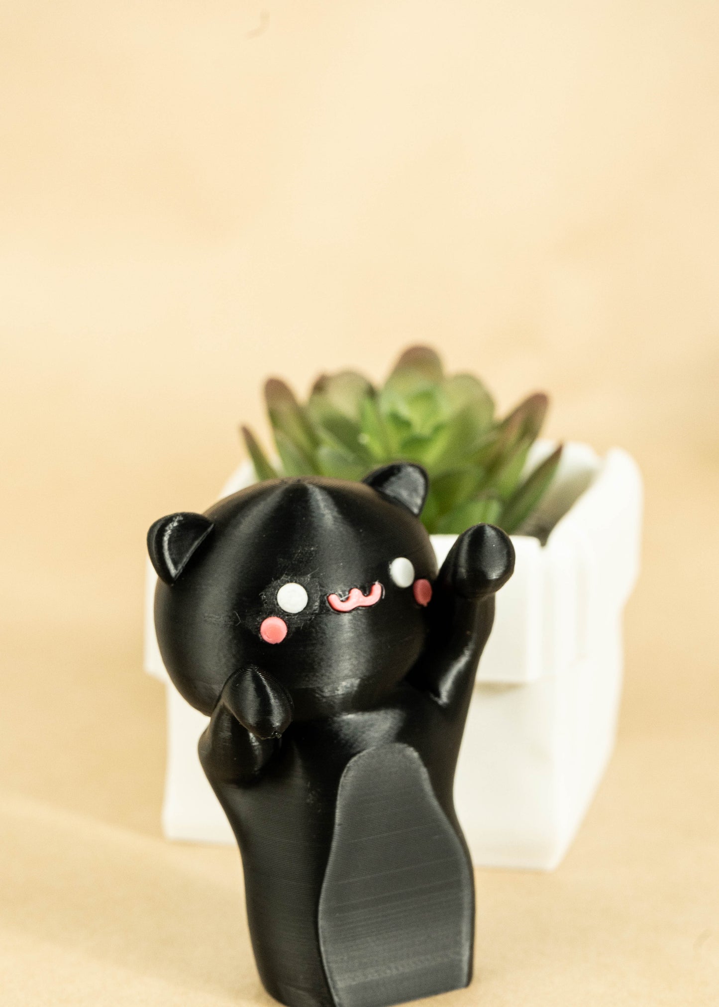 Kawaii Cat with a Planter Box