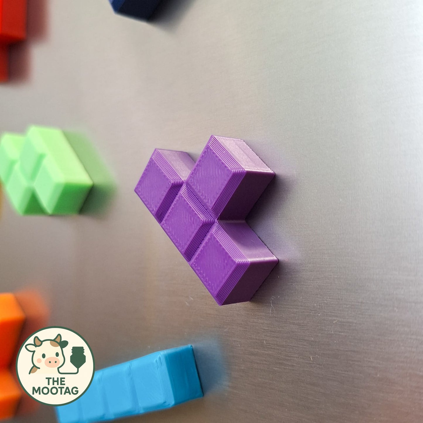 Tetris Game Fridge & Locker Magnets – Retro 80s Puzzle Magnet Set