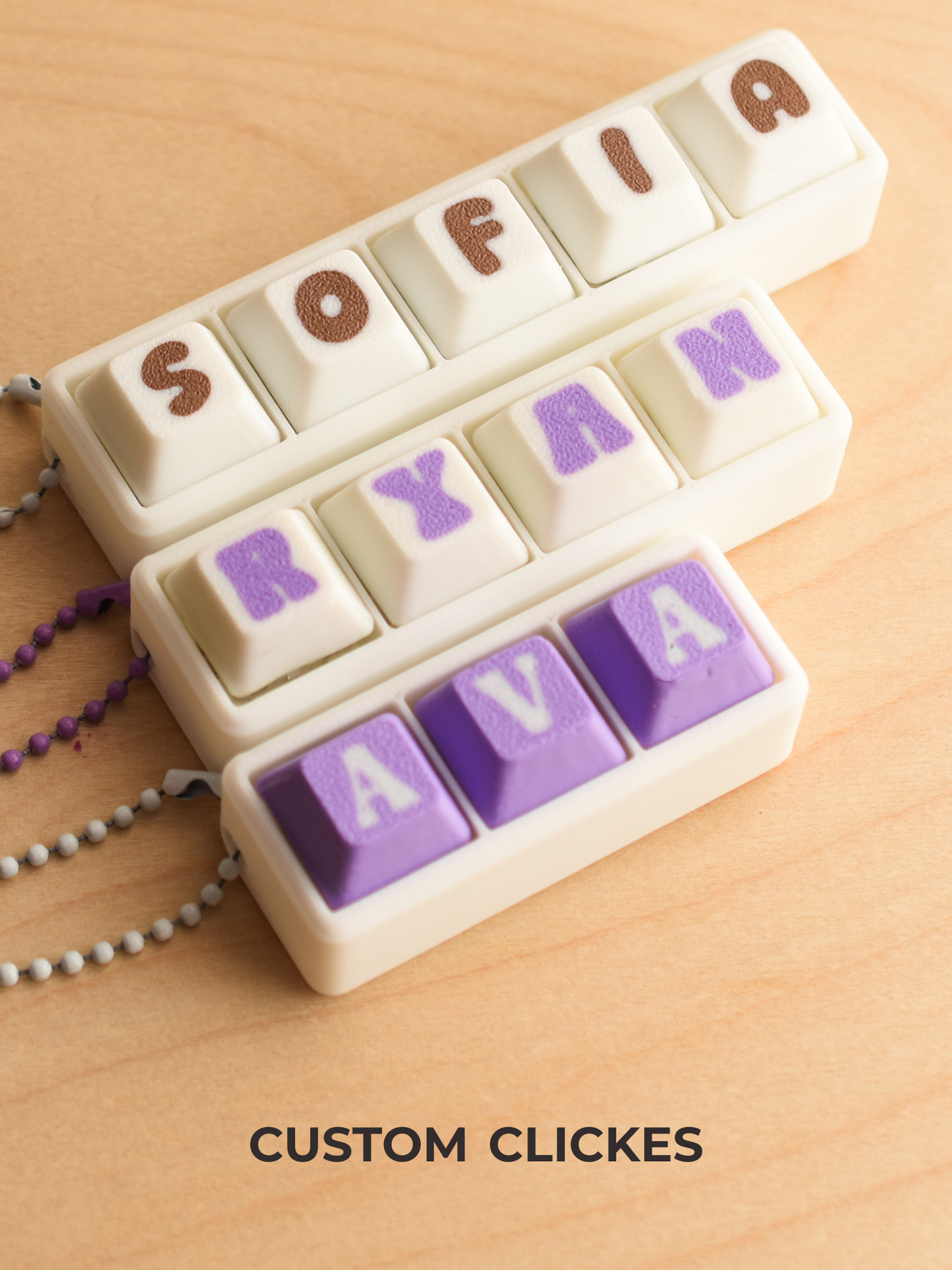 Custom Mechanical Keyboard Fidget Toy Keychain – Clicky Switch Keychain