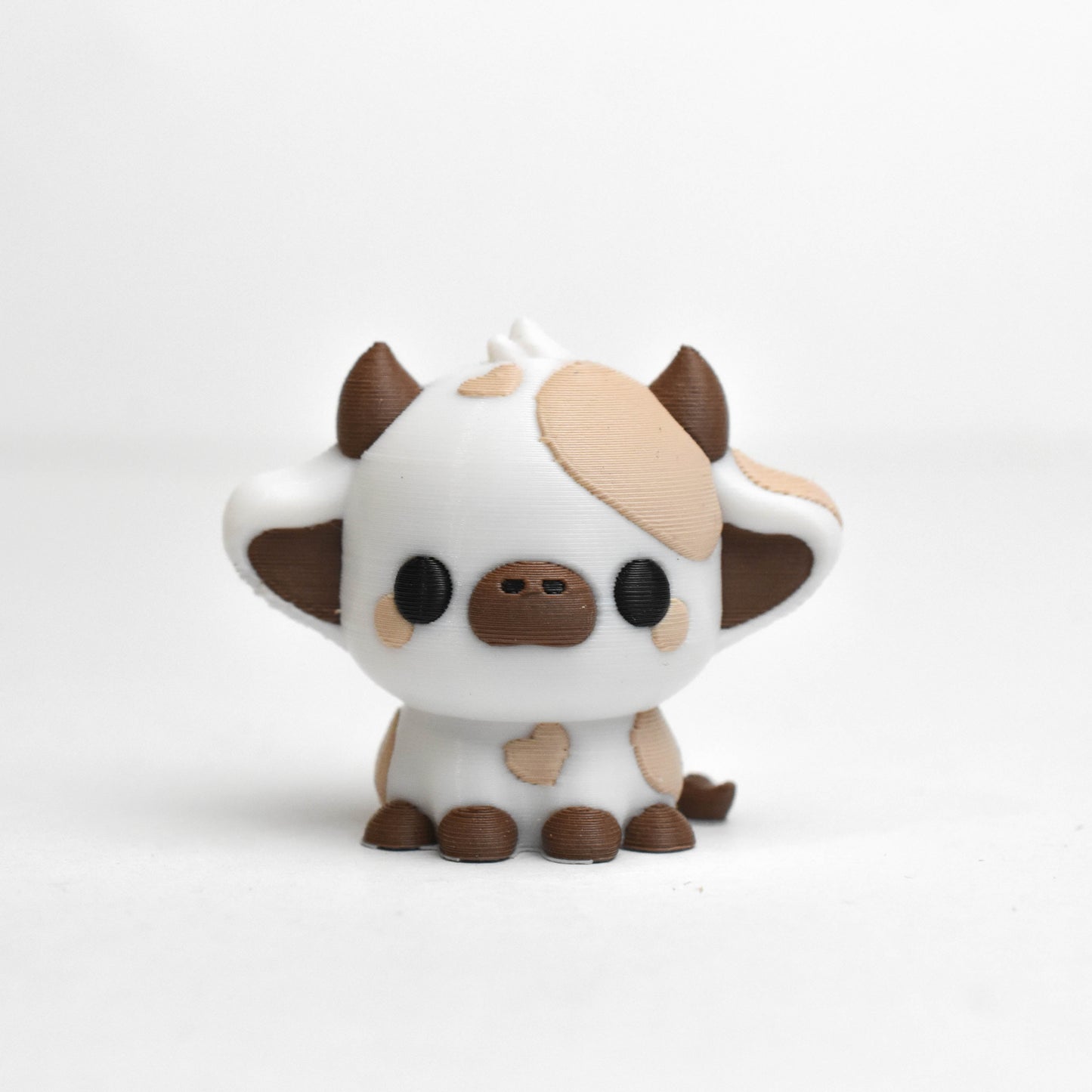 Chocolate Milk Cow Aesthetic 3D Printed Keychain - Kawaii & Cute Bag Charm 🍫🥛🐮🔑