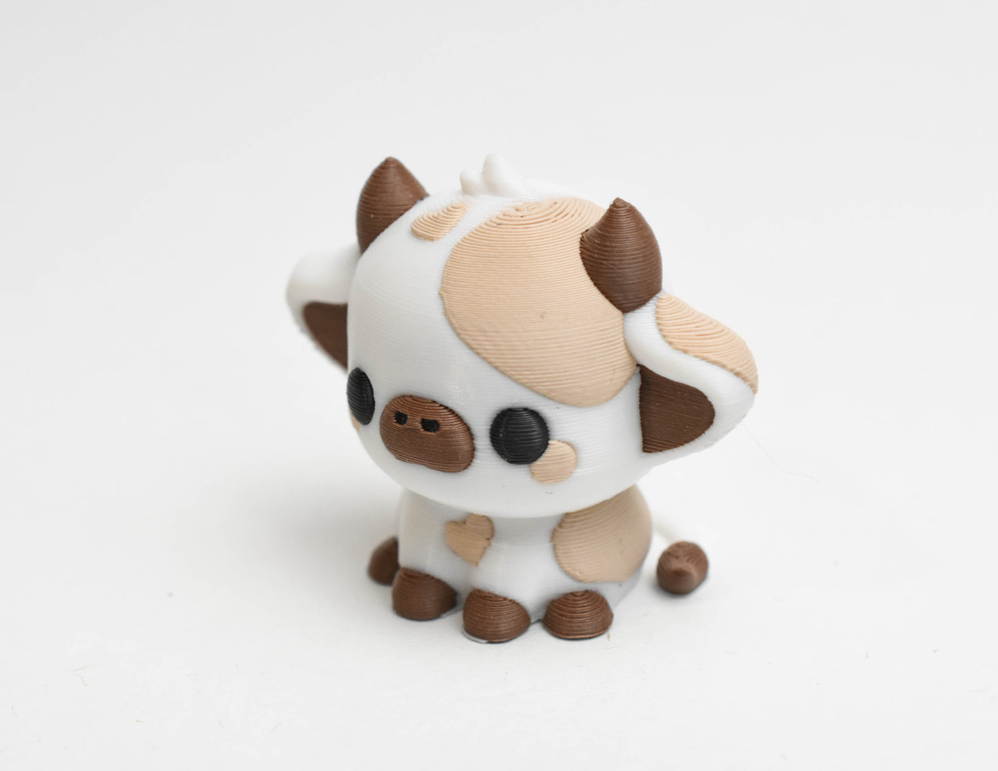 Chocolate Milk Cow Aesthetic 3D Printed Keychain - Kawaii & Cute Bag Charm 🍫🥛🐮🔑