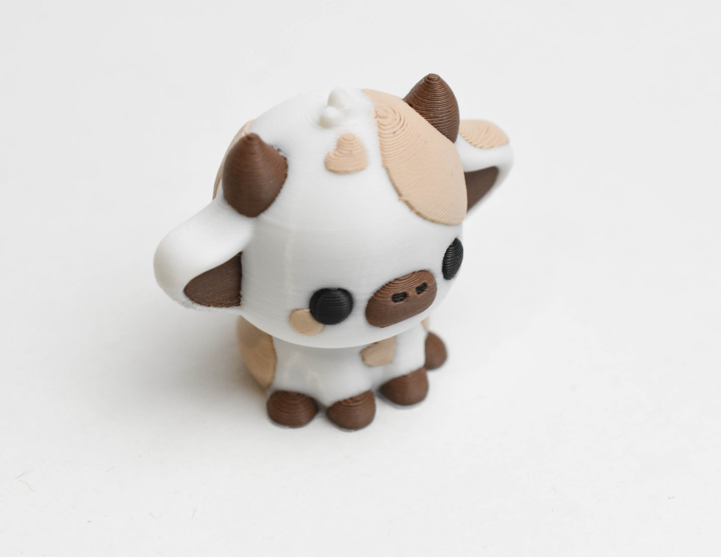 Chocolate Milk Cow Aesthetic 3D Printed Keychain - Kawaii & Cute Bag Charm 🍫🥛🐮🔑