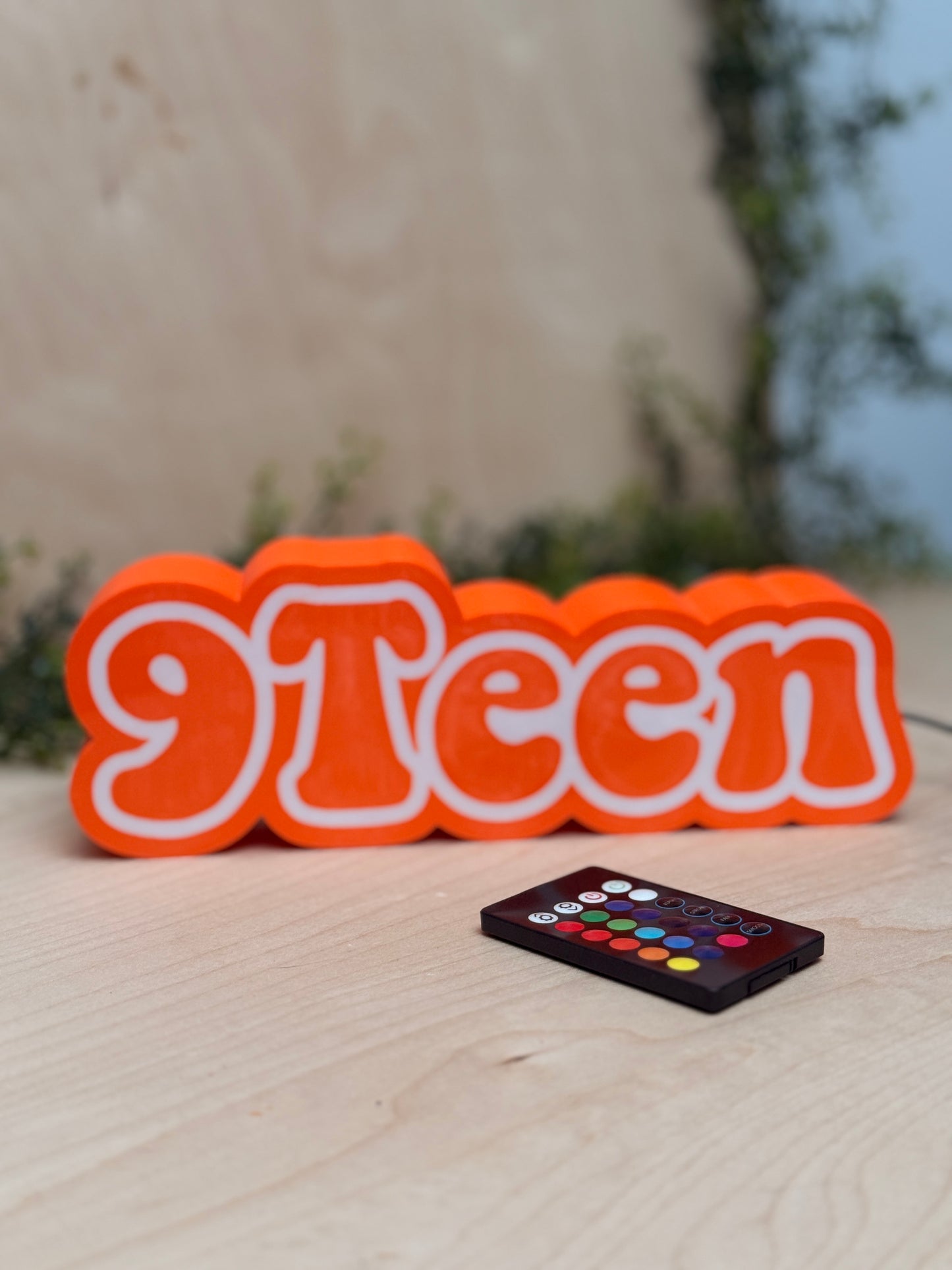 Custom LED Name Lamp – Personalized Business Light Box with Remote (3D Printed)