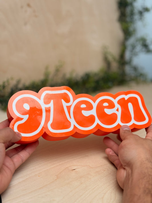 Custom LED Name Lamp – Personalized Business Light Box with Remote (3D Printed)
