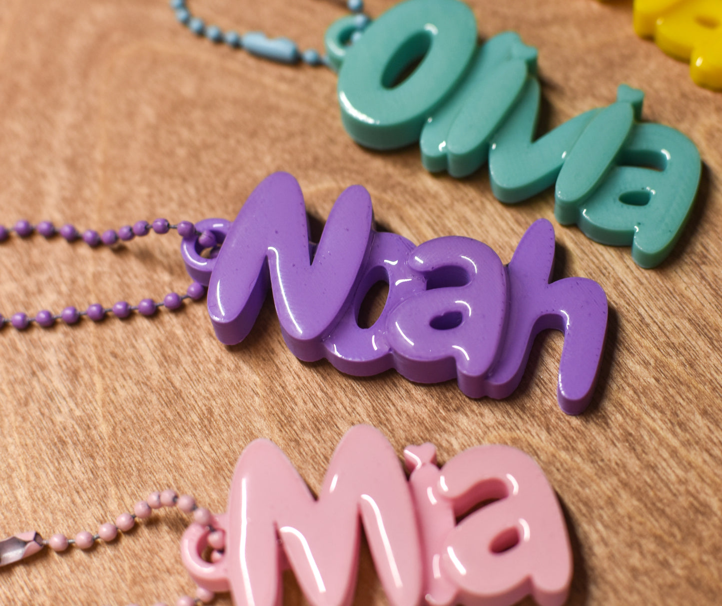 Personalised 3D Printed Name Keychain