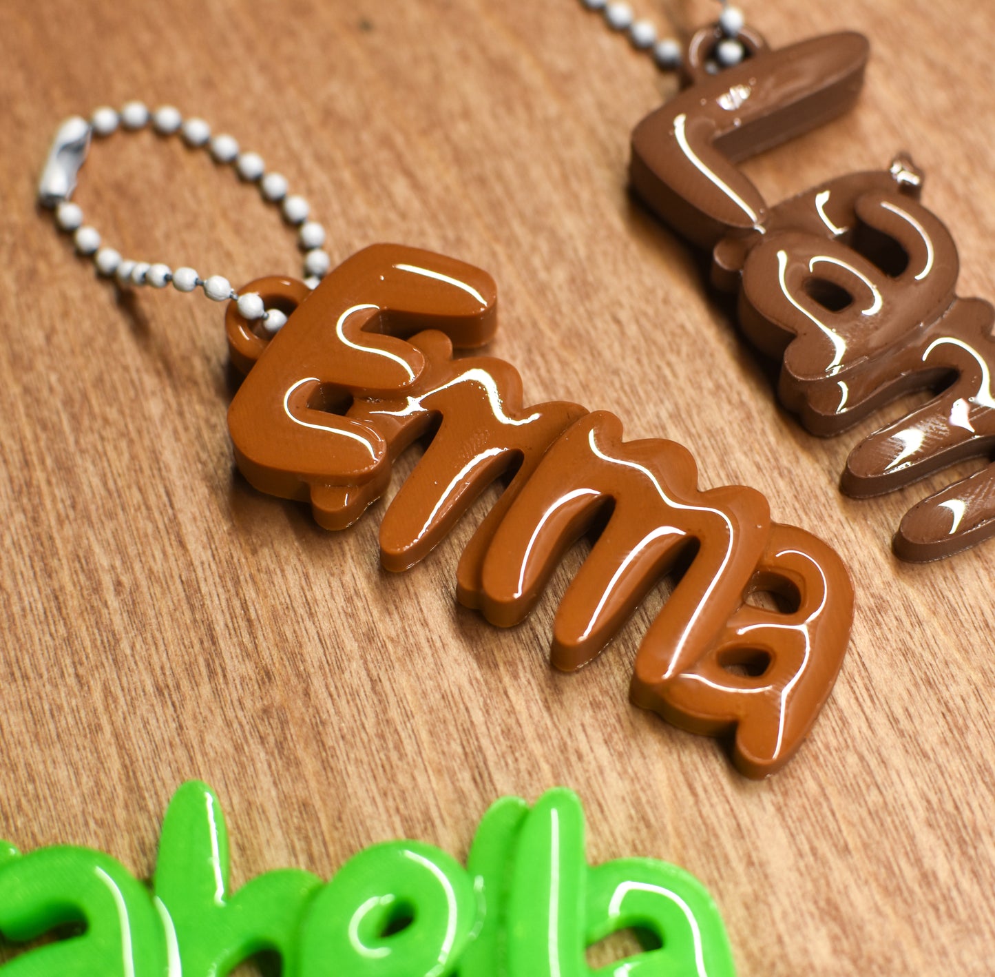 Personalised 3D Printed Name Keychain