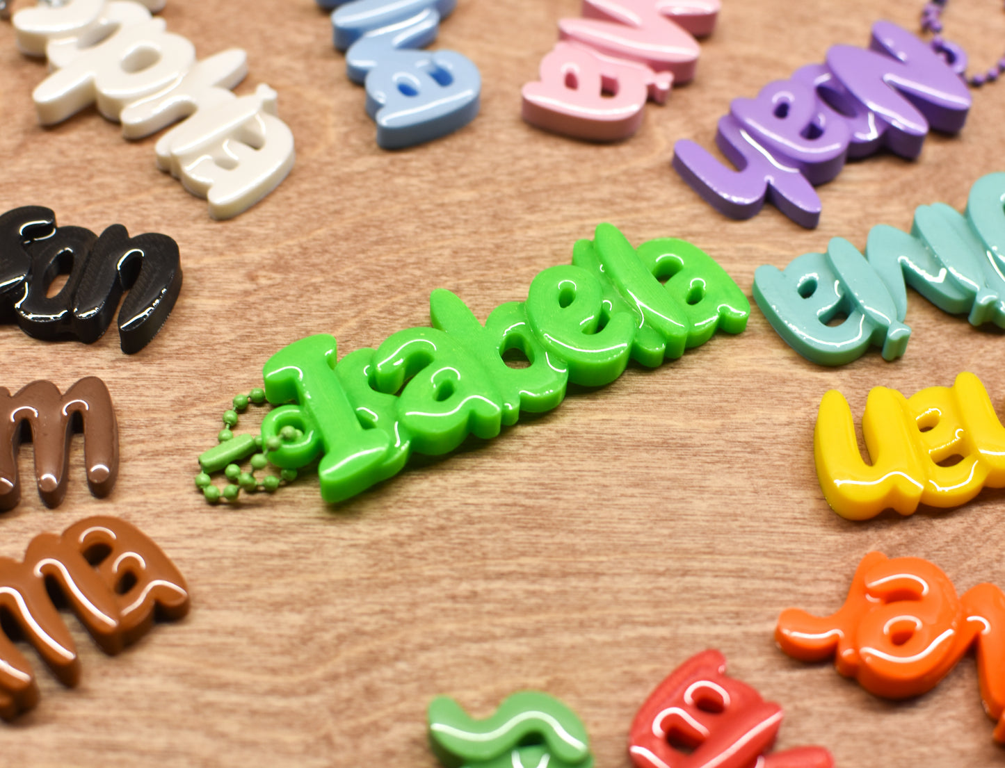Personalised 3D Printed Name Keychain