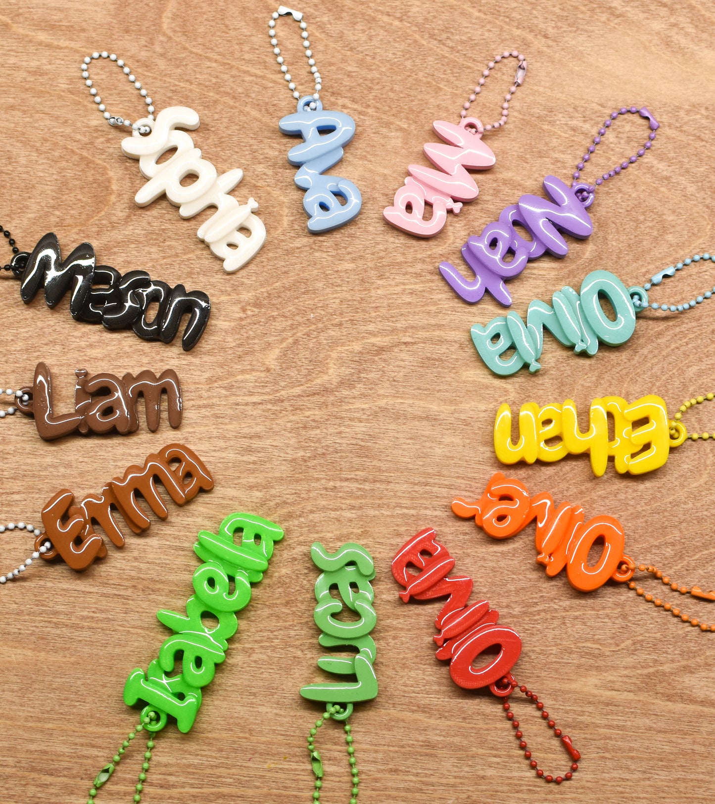 Personalised 3D Printed Name Keychain