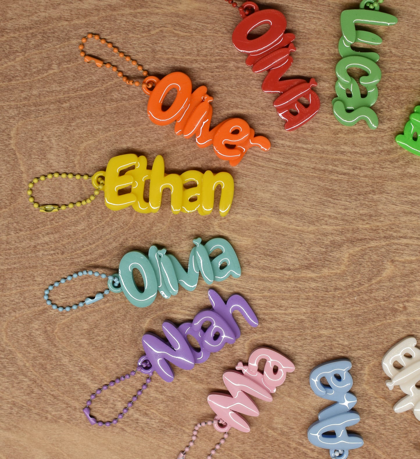 Personalised 3D Printed Name Keychain