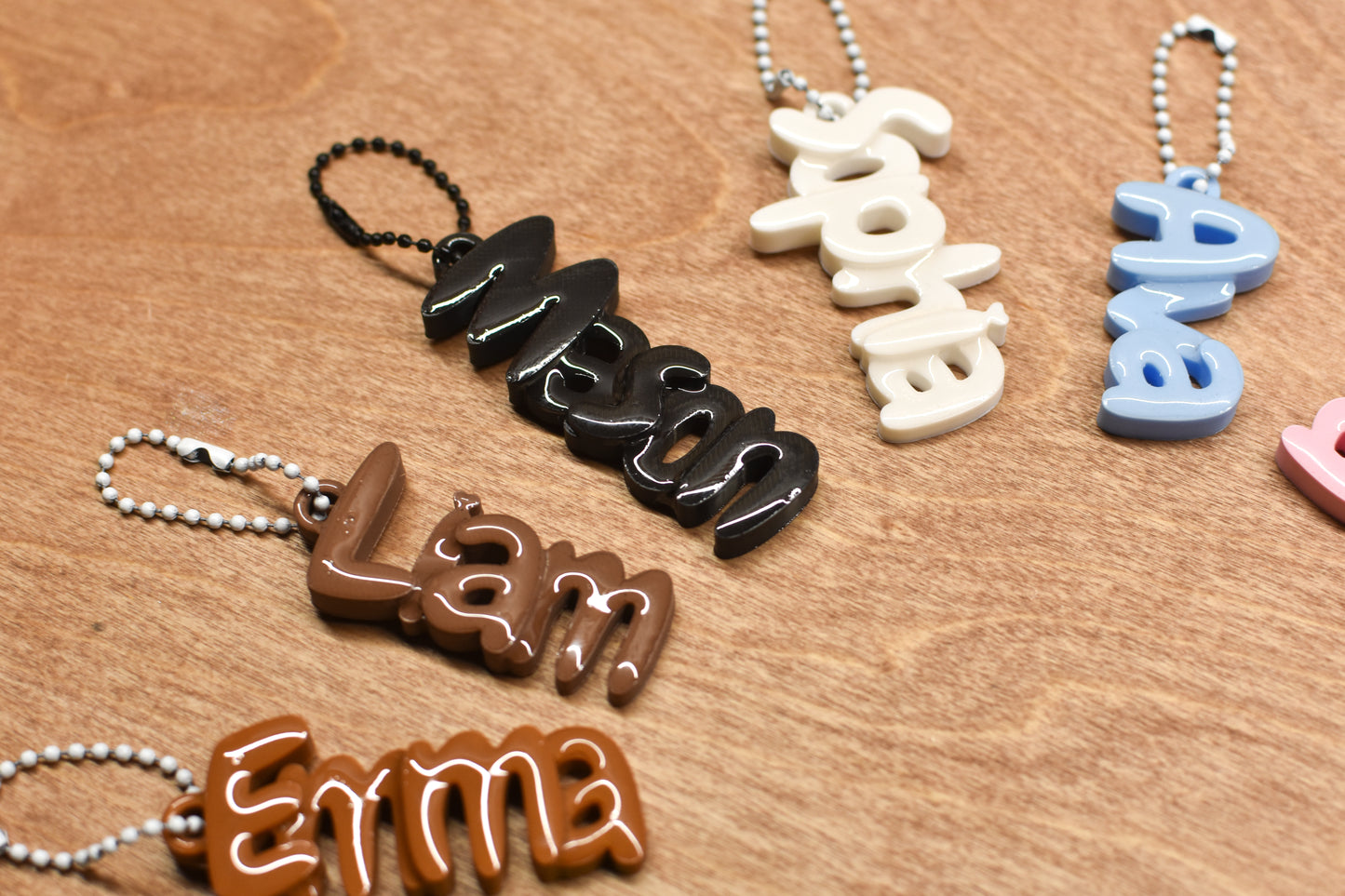 Personalised 3D Printed Name Keychain