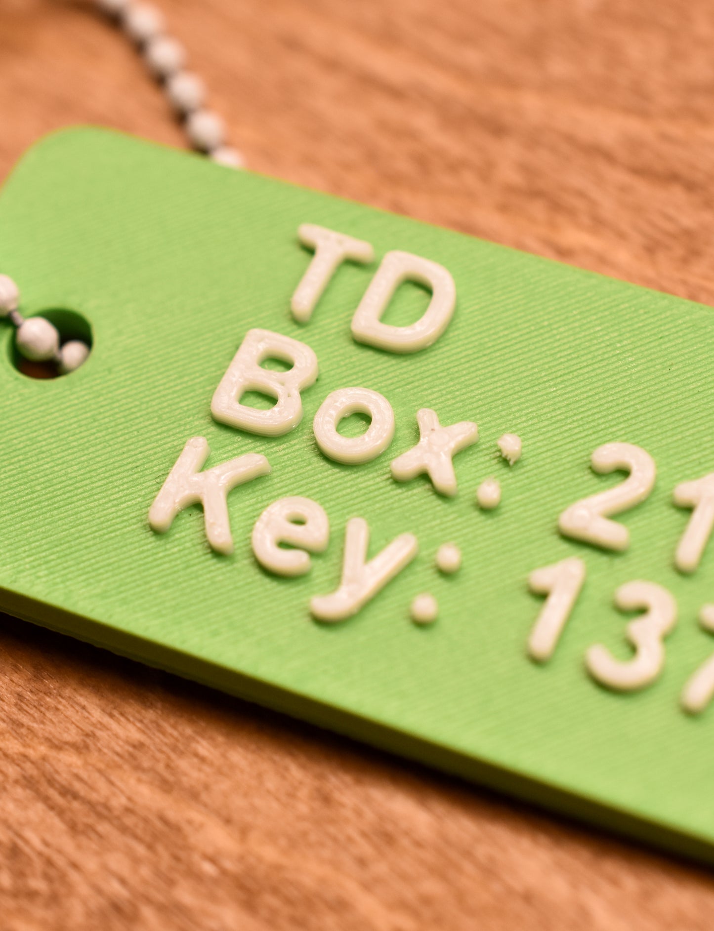 Custom 3D Printed Bank Locker Keychain | Personalized Safety Deposit Box Tag | Heavy Duty Key ID Label | Organization Gift for Businesses