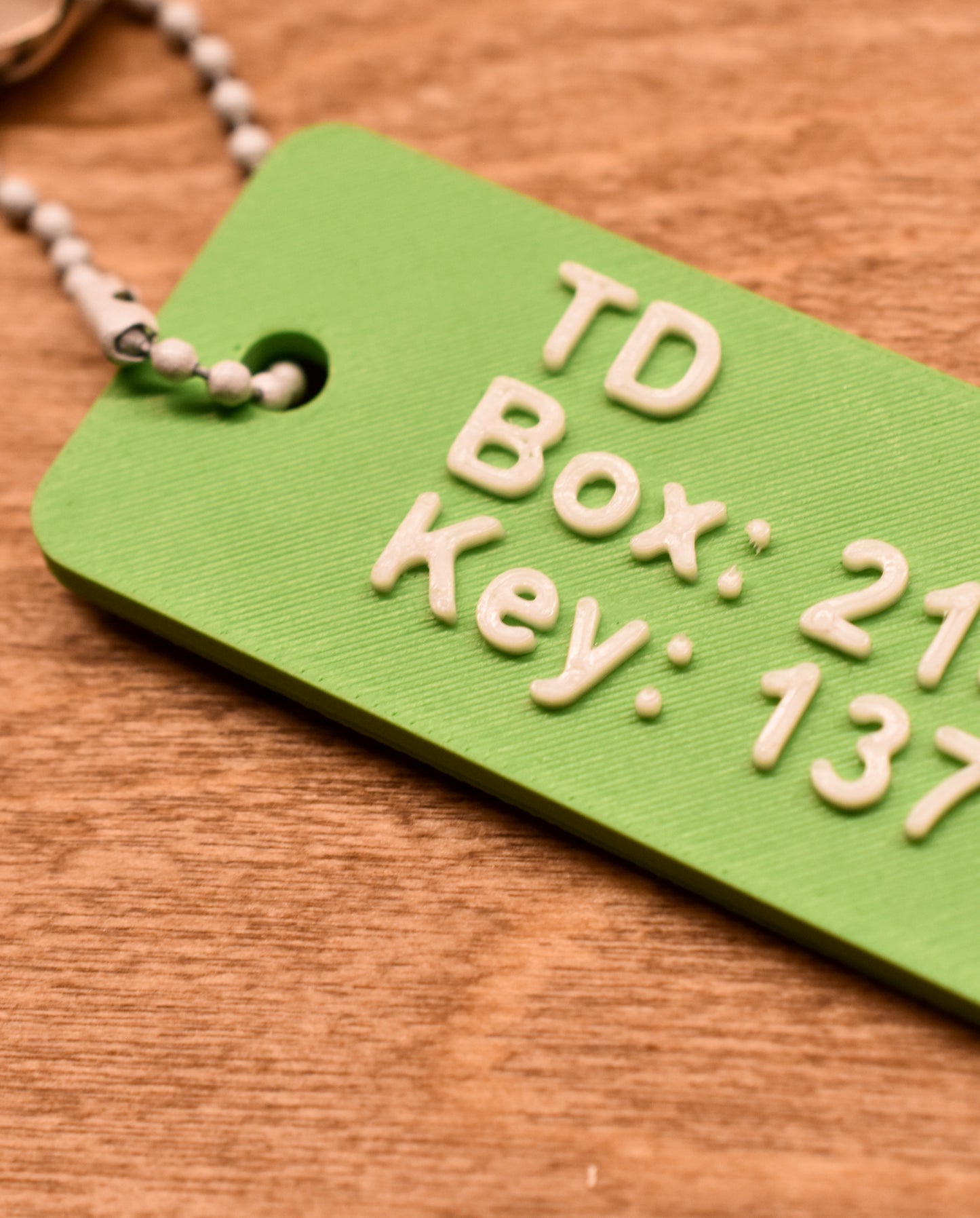 Custom 3D Printed Bank Locker Keychain | Personalized Safety Deposit Box Tag | Heavy Duty Key ID Label | Organization Gift for Businesses