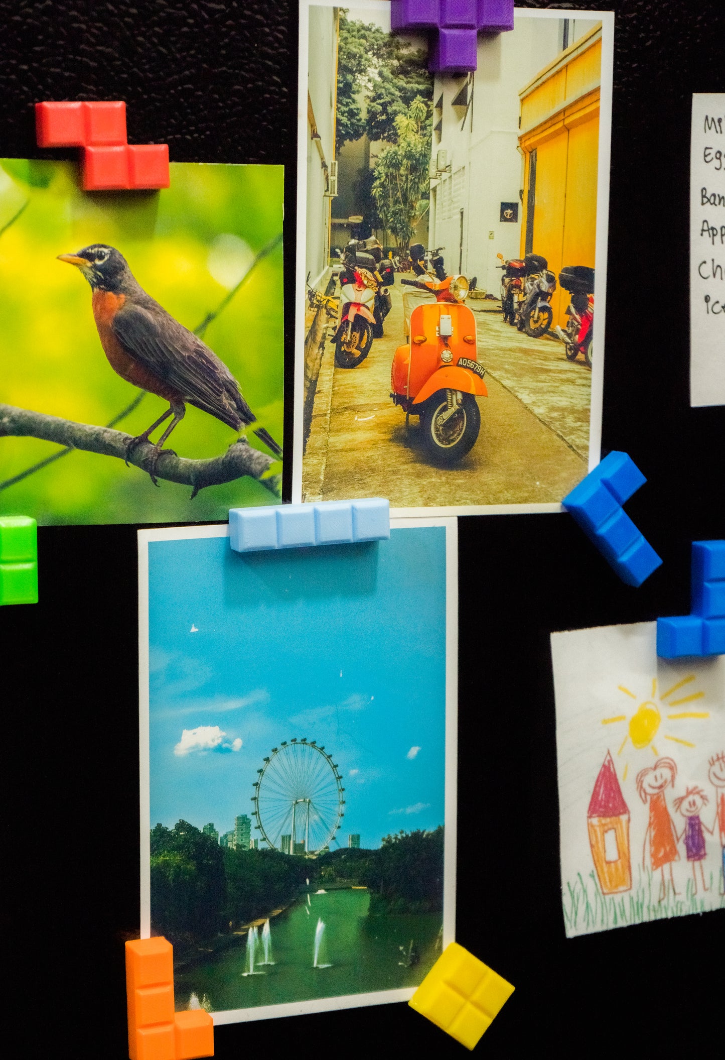 Tetris Game Fridge & Locker Magnets – Retro 80s Puzzle Magnet Set