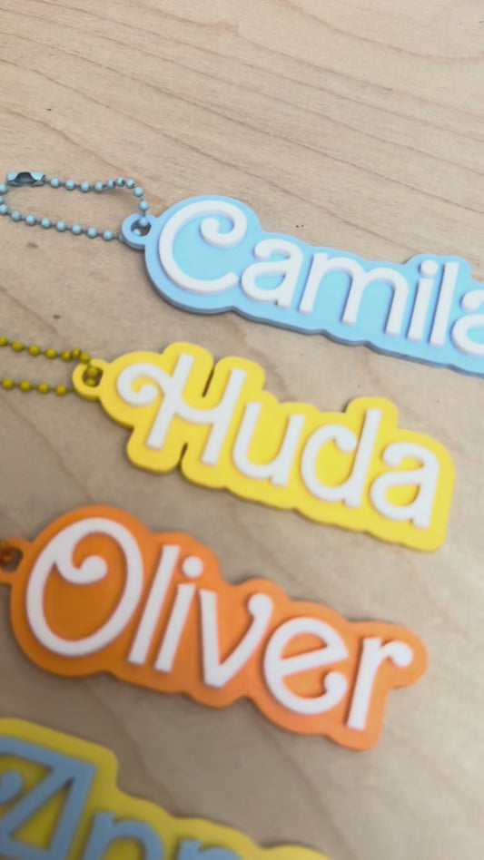 Personalized Name Keychain | Water Bottle Tag, Party Favor (Custom Name)